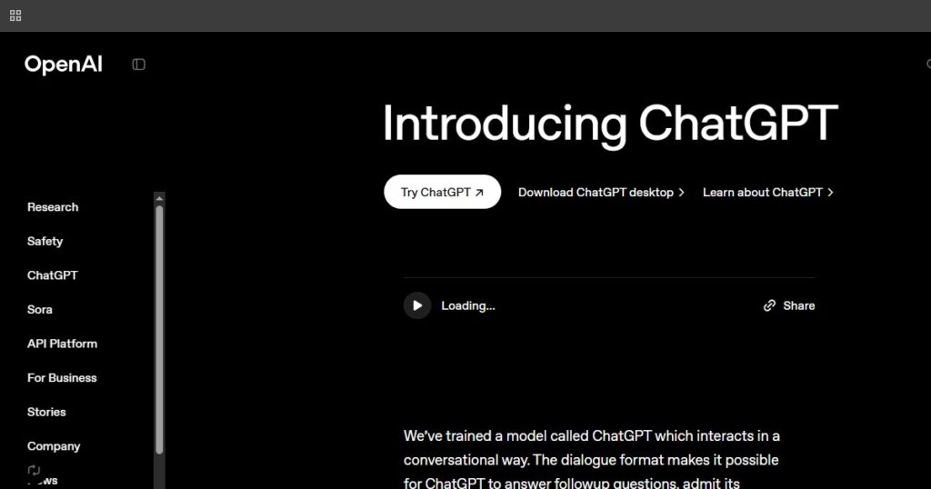 Screenshot of ChatGPT interface for digital marketing in AI