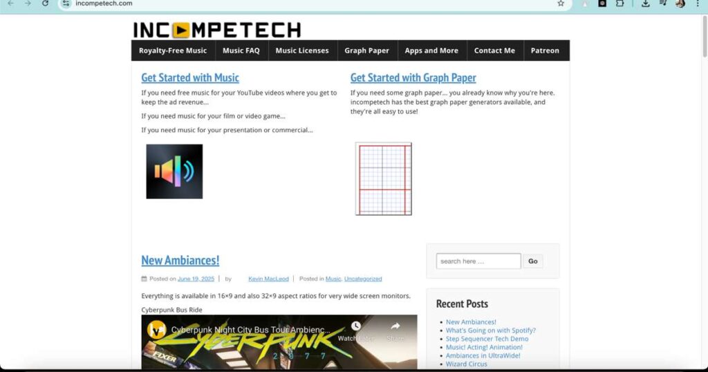 Royalty-free music website for adding background music and sound effects to AI videos"