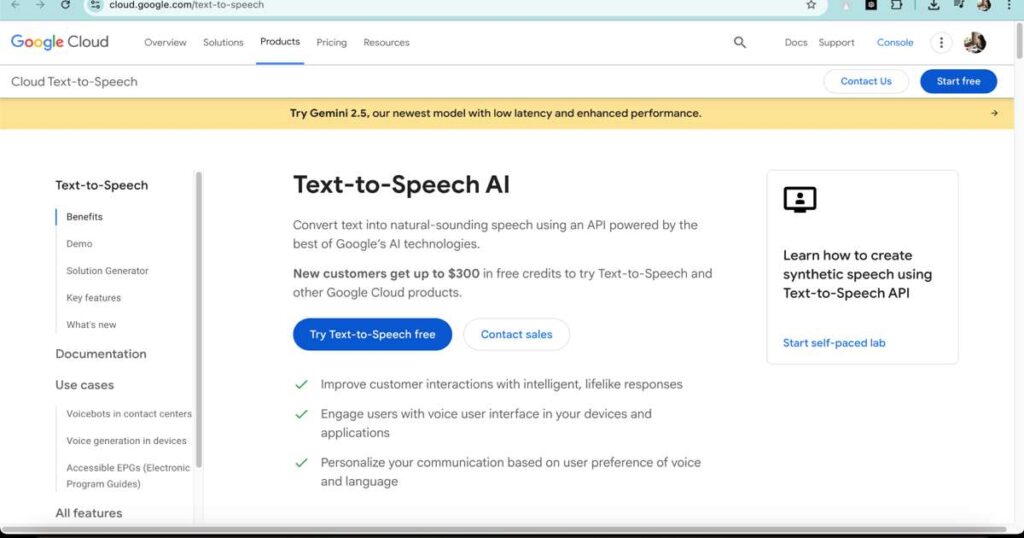 "Using Google Text-to-Speech to add realistic voiceover in AI-generated video"