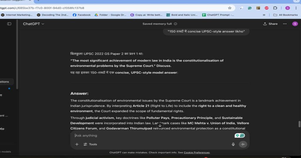 "AI helping UPSC aspirants write concise answers with effective time management"