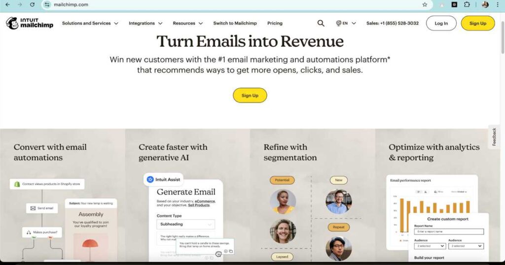 AI tools for automated lead generation using email and chatbots