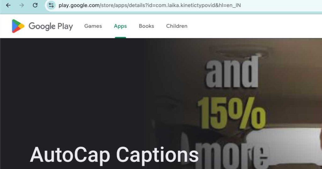 AutoCap app interface showing AI-generated video captions for enhanced accessibility and shares