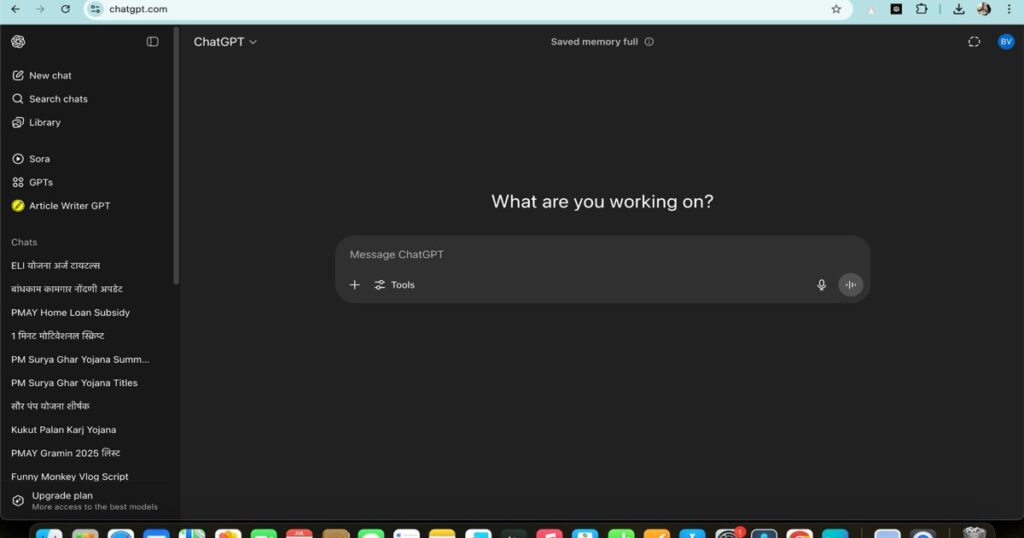"ChatGPT interface for AI-based math learning and instant doubt solving"