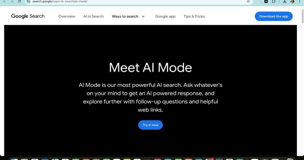 "Step-by-step guide to update your device for using Google AI Mode"