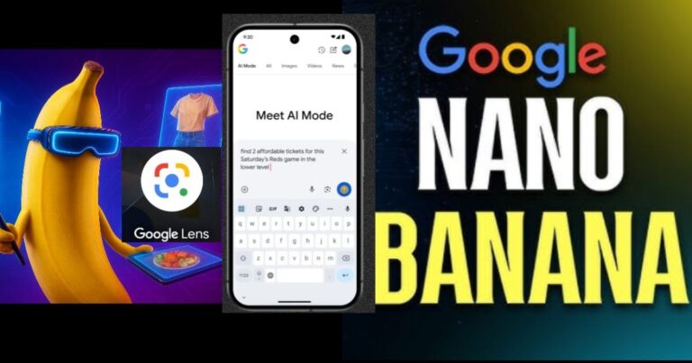 google nano banana ai image generator now available in ai mode and google lens easy photo creation