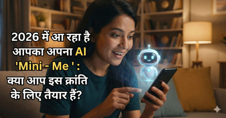 Future of AI Mini-Me personal assistant 2026 concept illustration