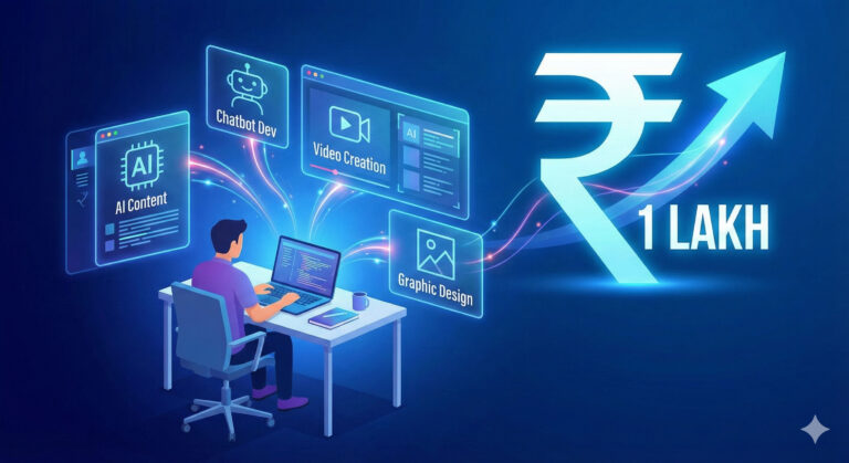 AI se har mahine 1 lakh rupees kaise kamaye in India