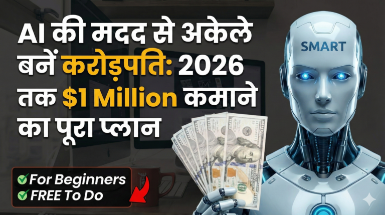 Indian entrepreneur using AI tools to build a successful one-person business in 2026