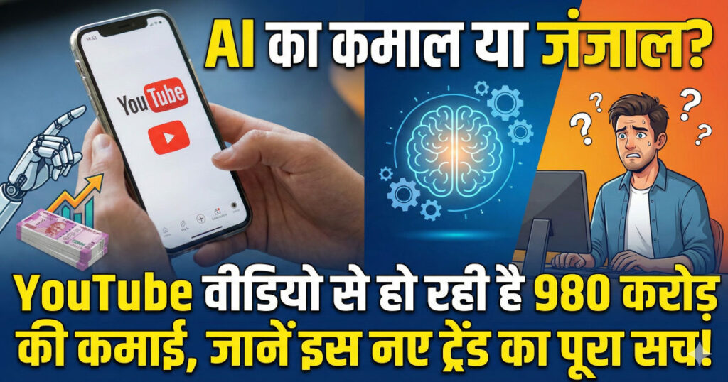 AI Slop YouTube trend earning 980 crore automated low quality videos