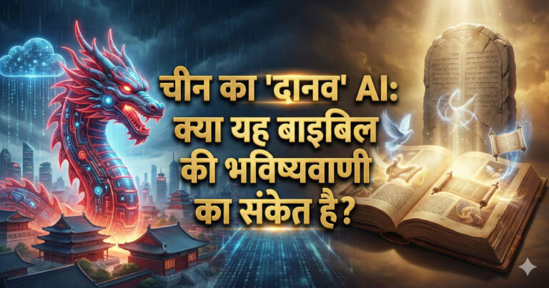 China AGI artificial intelligence and Bible prophecy connection concept