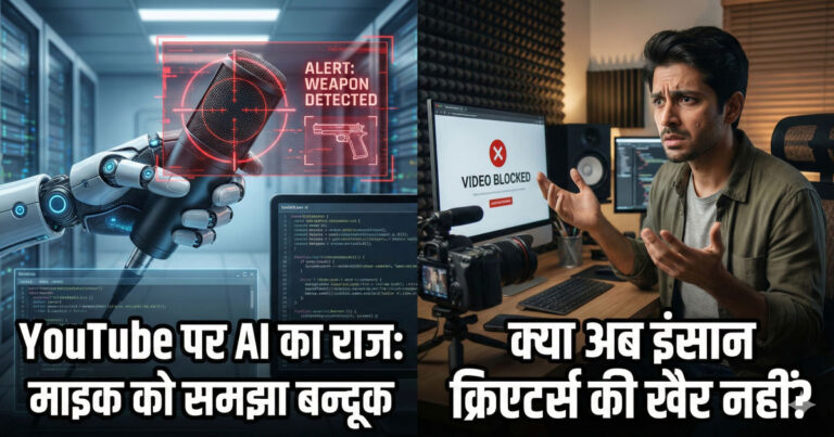 YouTube AI misidentification microphone gun incident for creators