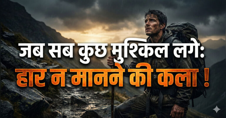 Art of not giving up when life feels hard motivation mindset