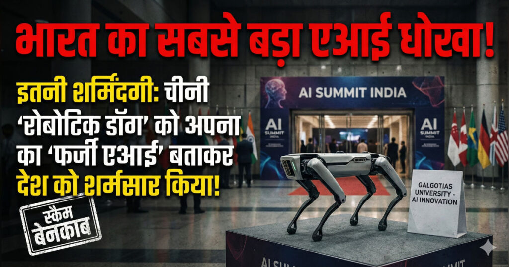 Galgotias University robot dog controversy at India AI Impact Summit 2026 Bharat Mandapam