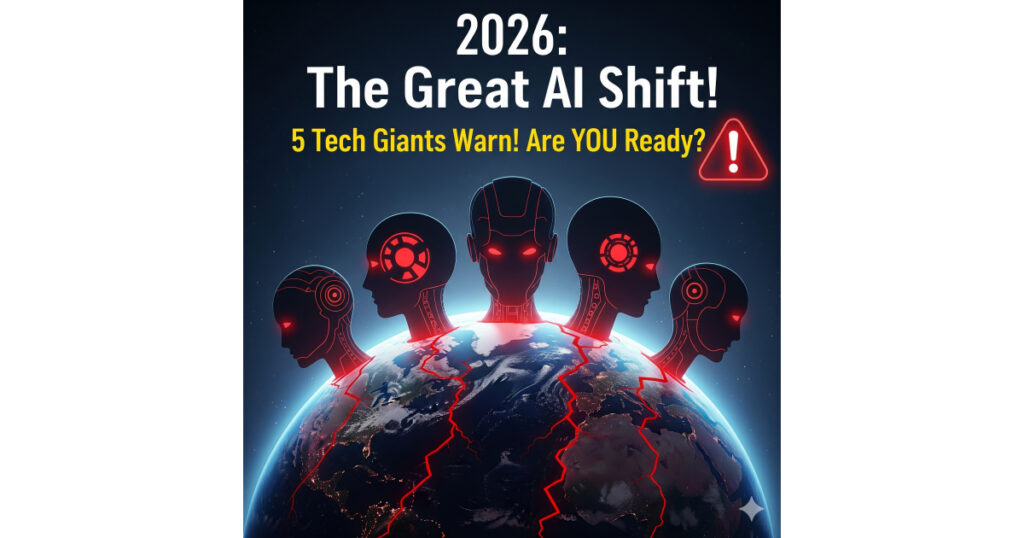 AI revolution 2026 warning by Elon Musk Sam Altman Jensen Huang Mark Zuckerberg Dario Amodei
