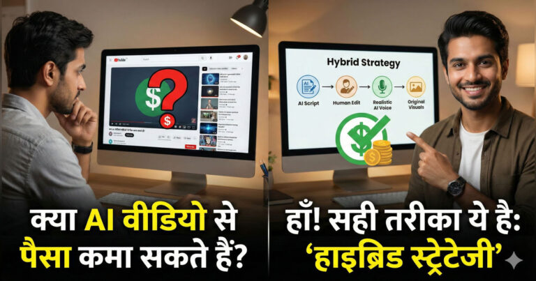 YouTube AI monetization rules 2026 explained with AI video creation concept