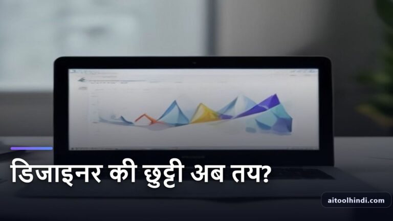 A modern laptop screen displaying beautiful slide layouts to make presentations using AI