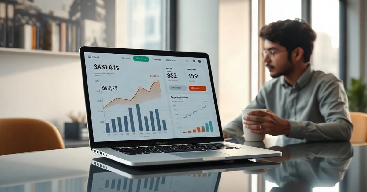 Digital Dashboard Displaying Automated Micro SaaS Revenue and Productive Digital Assets