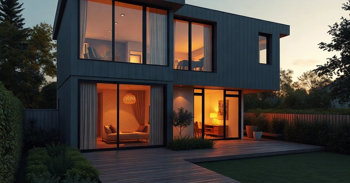 Photorealistic 4K Render of 3D House with Cycles Lighting in Blender